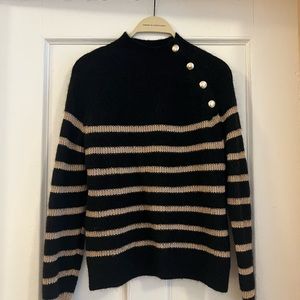 Sezane Trudy Jumper - Black/Lurex